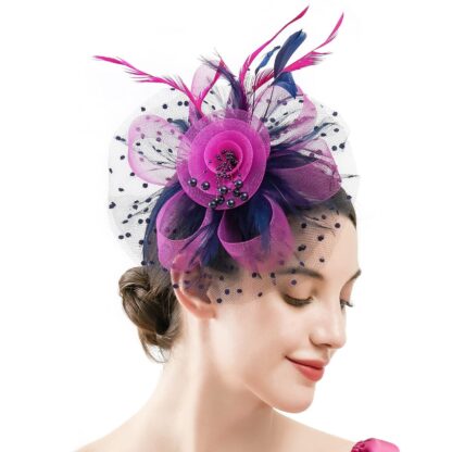 Flower and Feather Fascinator