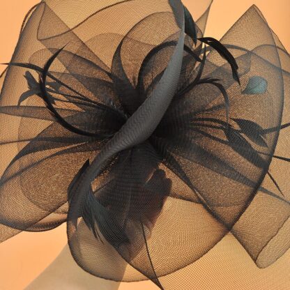 Glamorous Feather and Bead Fascinator Headband - Image 3