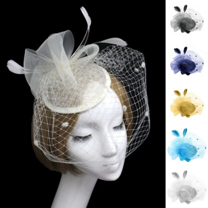 Gorgeous Flower Feather Hat - Image 2