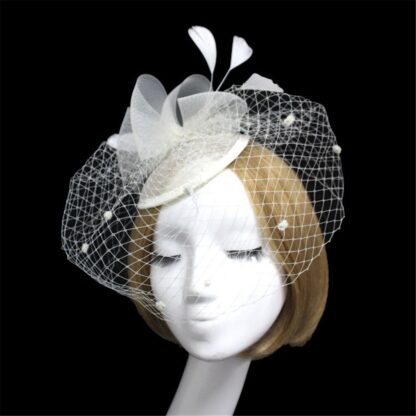 Gorgeous Flower Feather Hat - Image 4
