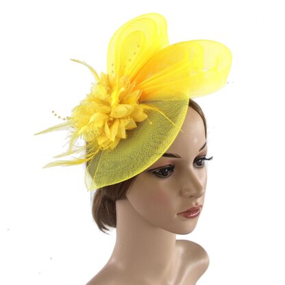 Elegant Veil and Feather Fascinator for Weddings and Parties