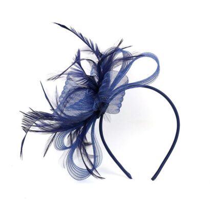 Retro Feather Fascinator Headband - Image 5
