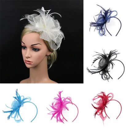 Retro Feather Fascinator Headband