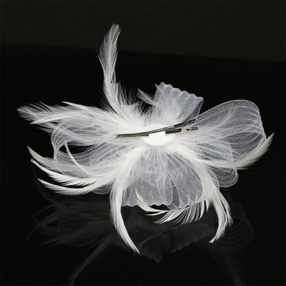 Retro Feather Fascinator Headband - Image 6