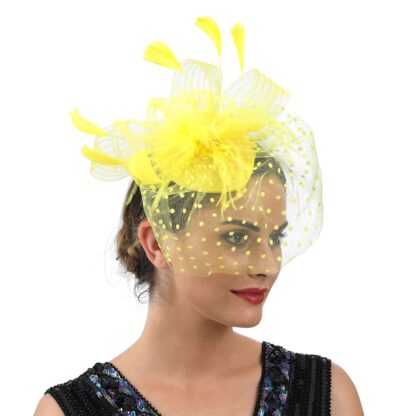 Mesh Fascinator with Veil - Image 4