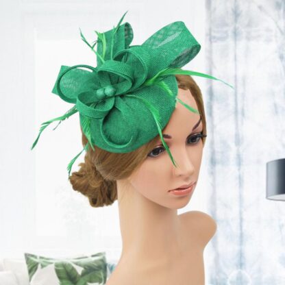 Faux Feather Fascinator Hat - Image 3