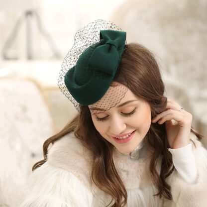 Bowknot Veil Fascinator Hat