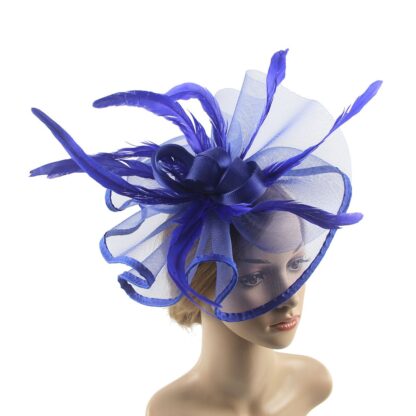 Lady Fascinators Flower Headband with Hair Clip - Image 3