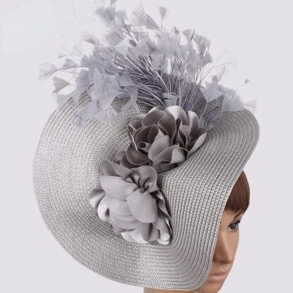 Large Stylish Fascinator Hat - Image 2