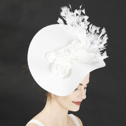Large Stylish Fascinator Hat - Image 3