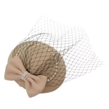 Sophisticated Fascinator Hat with Veil - Image 5
