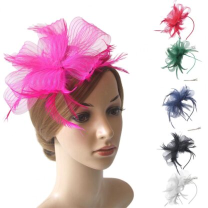 Retro Mesh Fascinator - Image 3