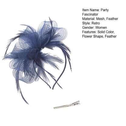 Retro Mesh Fascinator - Image 5