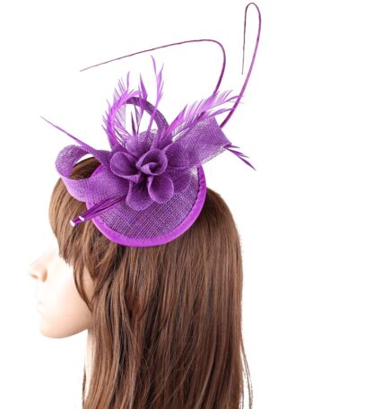 Bridal Ornament Party Hat with Feather - Image 2