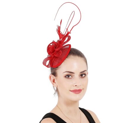 Bridal Ornament Party Hat with Feather
