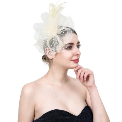 Chic Feather Fascinator - Image 3