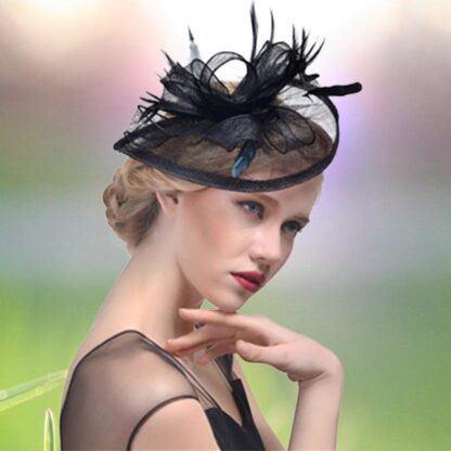 Charming Feather Fascinator - Image 3
