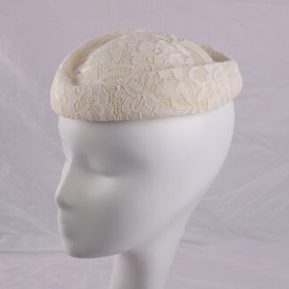 White Lace Fascinator Hat