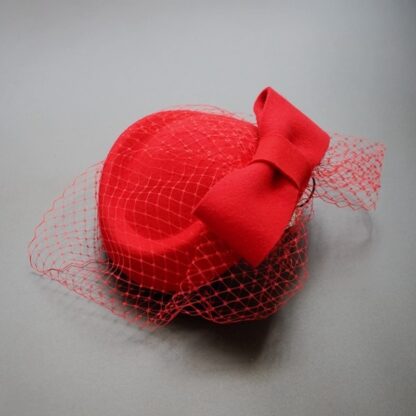 Bowknot Veil Fascinator Hat - Image 3