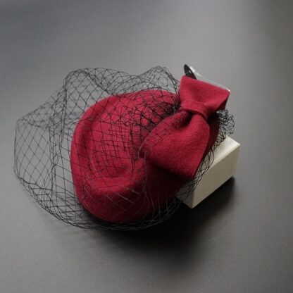 Bowknot Veil Fascinator Hat - Image 4