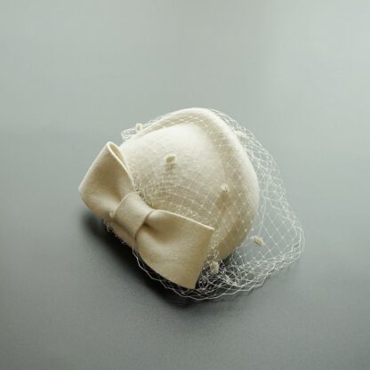 Bowknot Veil Fascinator Hat - Image 6