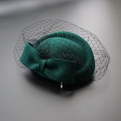 Bowknot Veil Fascinator Hat - Image 2