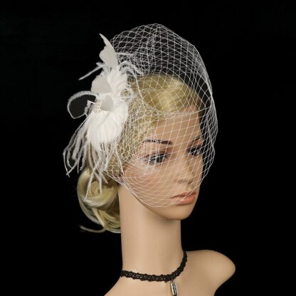 Women Veil Fascinator Hat - Image 2