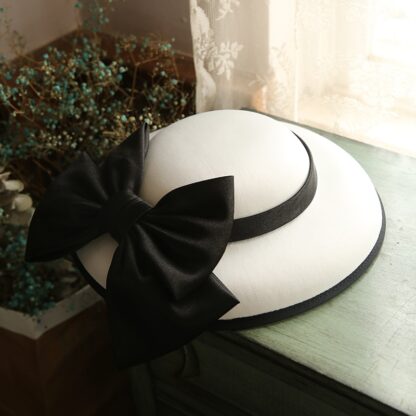 French Style Hat for Women - Chic and Classy Hat with Big Bow - Image 5