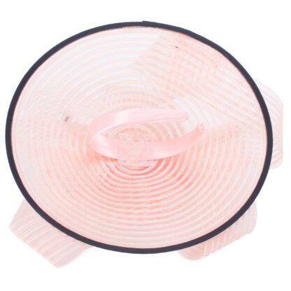 Women’s Stylish Fascinator Hat with Feather and Flower - Image 3