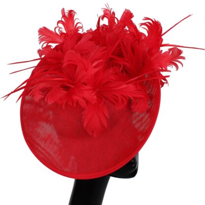 A Chic Feather Hat for Wedding and Church