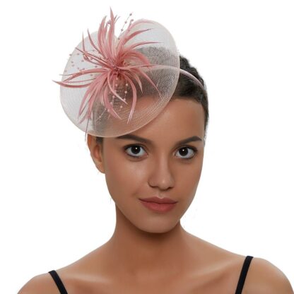 Exquisite Feather Fascinator - Image 2