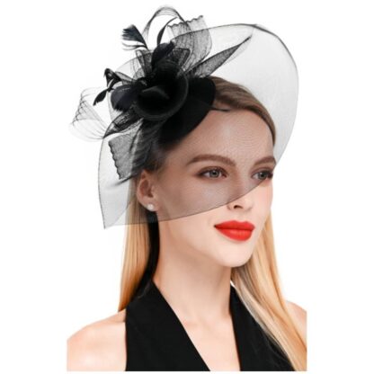 Stylish Black Lace Hair Clip - Image 2