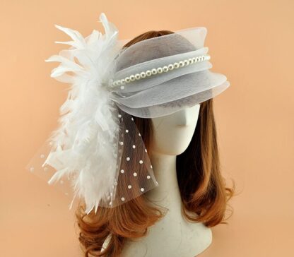 Elegant Fascinator with Pearl - Image 3