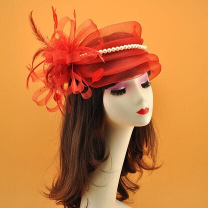 Elegant Fascinator with Pearl - Image 7