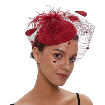 Chic Fascinator Hat Cocktail Wedding Party - Image 2