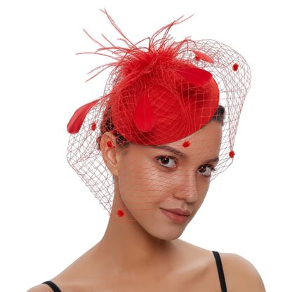 Chic Fascinator Hat Cocktail Wedding Party - Image 4