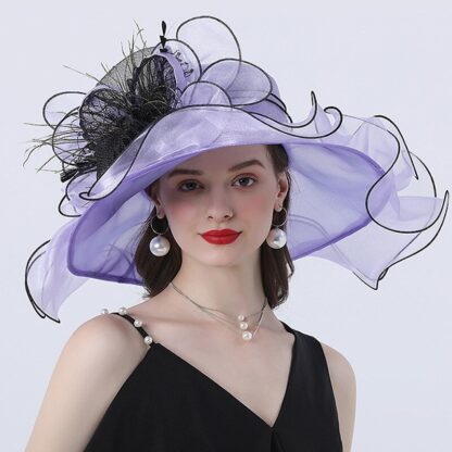 Elegant Organza Hat - Image 4