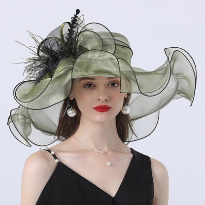Elegant Organza Hat - Image 5