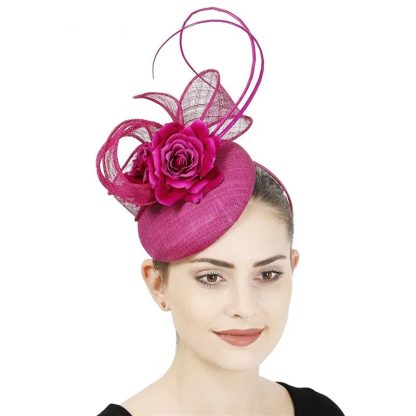 Sinamay Flower Cocktail Hat - Image 2