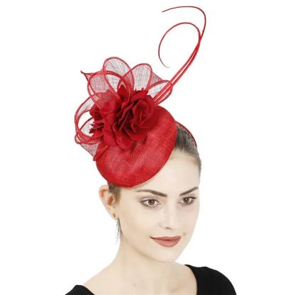 Sinamay Flower Cocktail Hat - Image 3