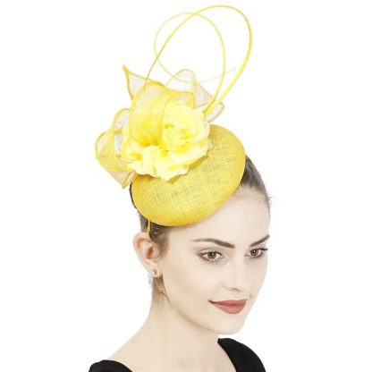 Sinamay Flower Cocktail Hat - Image 4