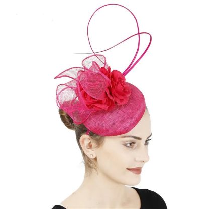 Sinamay Flower Cocktail Hat - Image 5
