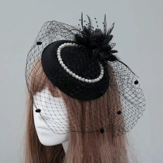 Feather Veil Bridal Hat