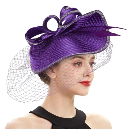 Veil Tea Party Fascinator - Image 6
