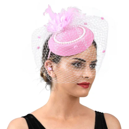 Vintage Flower Fascinator Hat - Image 6