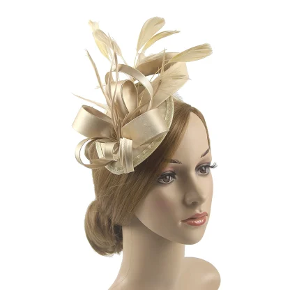 Feather Fascinator Party Hat - Image 3