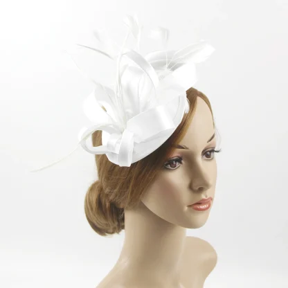 Feather Fascinator Party Hat - Image 6