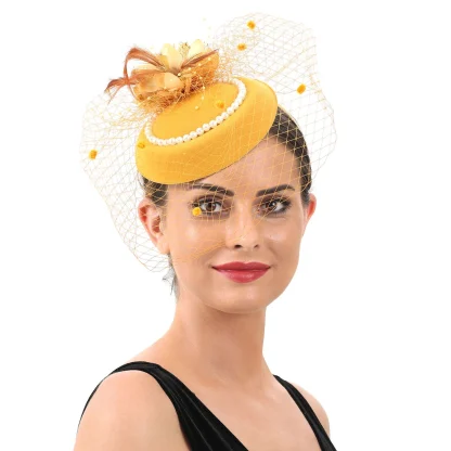 Vintage Flower Fascinator Hat - Image 5