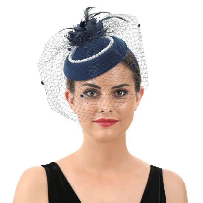 Vintage Flower Fascinator Hat - Image 4