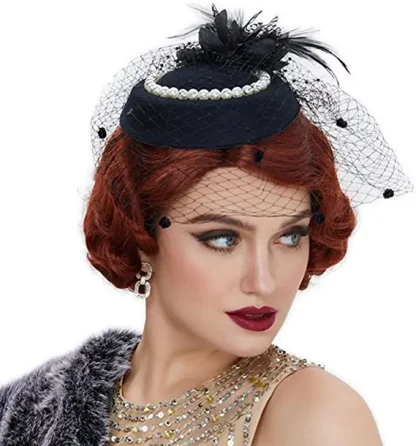 Vintage Flower Fascinator Hat - Image 7